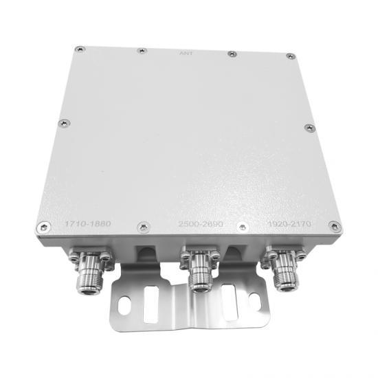 Combinador triplexor de RF